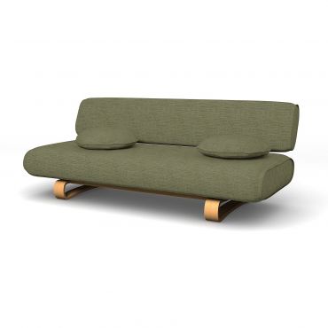 IKEA - Allerum Sofa Bed Cover, Meadow Green, Bouclé & Texture - Bemz