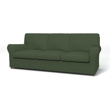 IKEA - Ängby 3 Seater Sofa Cover, Moss, Linen - Bemz