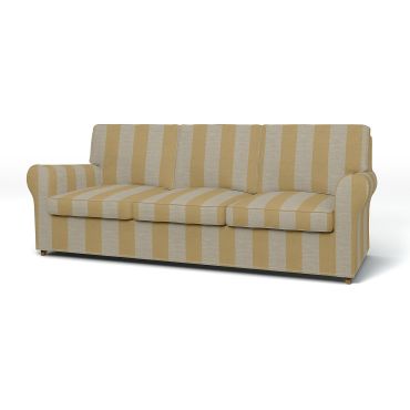 IKEA - Ängby 3 Seater Sofa Cover, Sun Yellow, Linen - Bemz