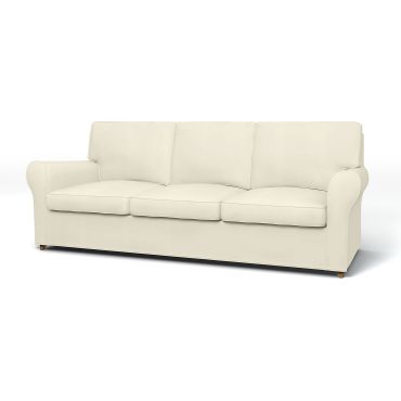 IKEA - Ängby 3 Seater Sofa Cover, Tofu, Cotton - Bemz
