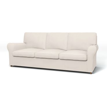 IKEA - Ängby 3 Seater Sofa Cover, Soft White, Cotton - Bemz