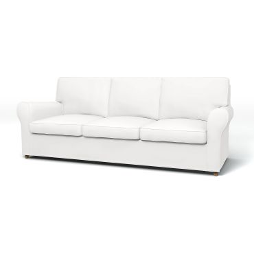 IKEA - Ängby 3 Seater Sofa Cover, Absolute White, Cotton - Bemz