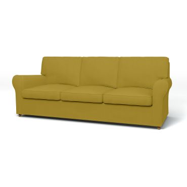 IKEA - Ängby 3 Seater Sofa Cover, Olive Oil, Cotton - Bemz