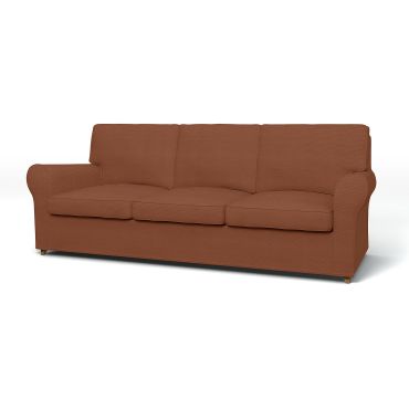 IKEA - Ängby 3 Seater Sofa Cover, Rustic Rouge, Corduroy - Bemz