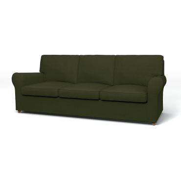 IKEA - Ängby 3 Seater Sofa Cover, Moss, Velvet - Bemz