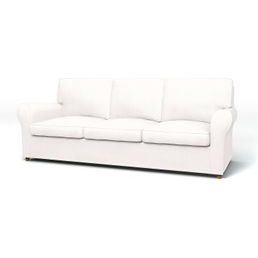 IKEA - Ängby 3 Seater Sofa Cover, Soft White, Linen - Bemz
