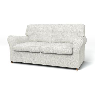 IKEA - Ängby 2 Seater Sofa Cover, Ivory, Bouclé & Texture - Bemz