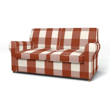 IKEA - Ängby 2 Seater Sofa Cover, Terracotta, Linen - Bemz