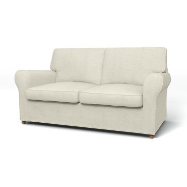 IKEA - Ängby 2 Seater Sofa Cover, Natural, Linen - Bemz