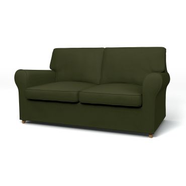 IKEA - Ängby 2 Seater Sofa Cover, Moss, Velvet - Bemz
