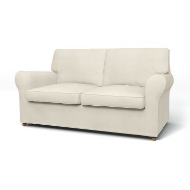 IKEA - Ängby 2 Seater Sofa Cover, Unbleached, Linen - Bemz