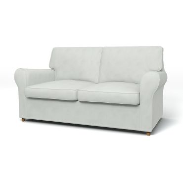 IKEA - Ängby 2 Seater Sofa Cover, Silver Grey, Linen - Bemz