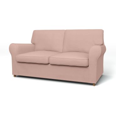 IKEA - Ängby 2 Seater Sofa Cover, Blush, Linen - Bemz