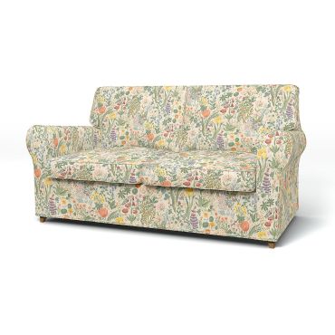 IKEA - Ängby 2 Seater Sofa Cover, Blomsterhav Light, BEMZ x BORÅSTAPETER COLLECTION - Bemz