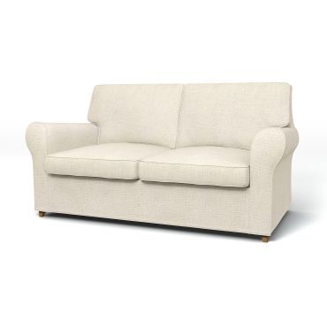 IKEA - Ängby 2 Seater Sofa Cover, Ecru, Bouclé & Texture - Bemz