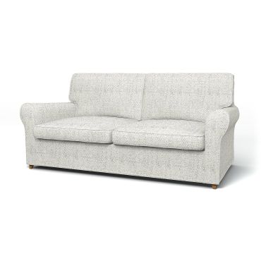 IKEA - Ängby Sofa Bed Cover, Ivory, Bouclé & Texture - Bemz