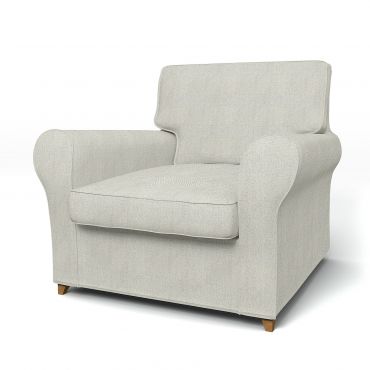 IKEA - Ängby Armchair Cover (Small model), Silver Grey, Cotton - Bemz