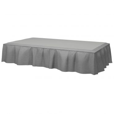 Bed Skirt, Graphite, Linen - Bemz