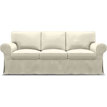IKEA - Ektorp 3 Seater Sofa Bed Cover, Sand Beige, Cotton - Bemz