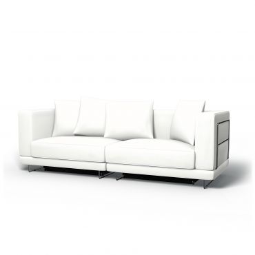 IKEA - Tylösand Sofa Bed Cover, Absolute White, Linen - Bemz