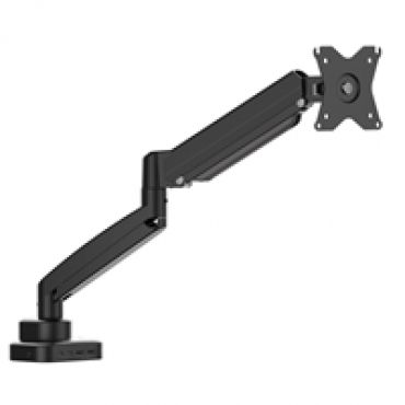 17-32" Monitor Mount With Docking Station, -pöytäteline näytölle kaasujousella ja telakalla, musta