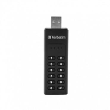 64GB Keypad Secure, laitesalattu 3.2 Gen1 USB-A -muistitikku, PIN-näppäimistöllä, musta