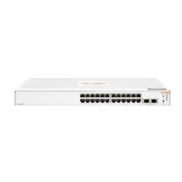 Aruba Instant On 1830 24G 2SFP Switch, räkkiasennettava kytkin, 1U, valkoinen