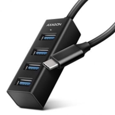 4-porttinen 3.2 Gen1 USB-C-hubi, 0,2m, musta