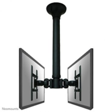 10-40" x2 Flat Screen Ceiling Mount, -kattoteline kahdelle näytölle 64-104cm laskulla, musta