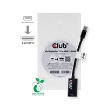 Mini DisplayPort 1.2 -> HDMI 2.0 -adapteri, aktiivinen, musta