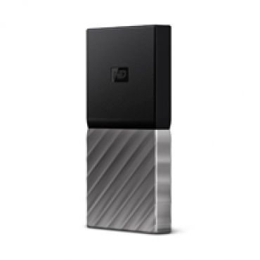 256GB My Passport SSD, ulkoinen SSD-levy, USB Type-C, musta/hopea