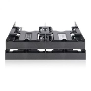 FLEX-FIT Quattro 4x 2.5" HDD/SSD 5.25" laitepaikkaan asennussarja, musta