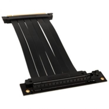 Flatline PCI-E x 16 Riser Cable, 220mm, 90° kulma, musta