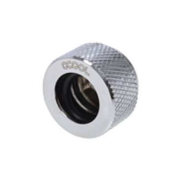 HT 13mm putkiliitin, G1/4, koville putkille, hopea