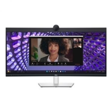 34" P3424WEB, kaareva WQHD-videokonferenssimonitori, musta/hopea