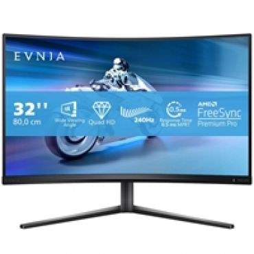 31,5" Evnia 5000 32M2C5500W, kaareva 240Hz QHD-pelimonitori, harmaa