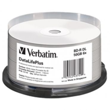 DataLifePlus BD-R DL 50GB, 6x, printable, spindle, 25kpl