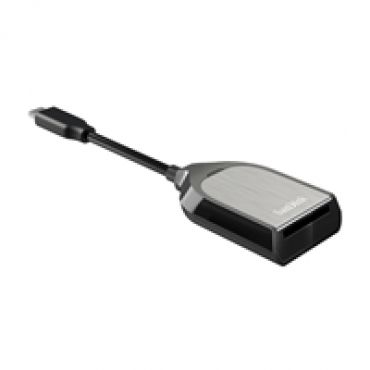 Extreme Pro SD UHS-II -kortinlukija, USB-C, musta/hopea