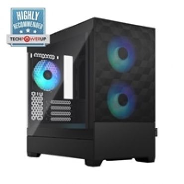 Pop Mini Air RGB Black - TG Clear Tint, mATX-kotelo, musta