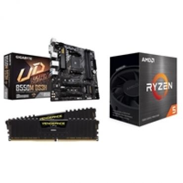 B550M DS3H + Ryzen 5 5500 + 16GB DDR4 3200MHz -tuotepaketti