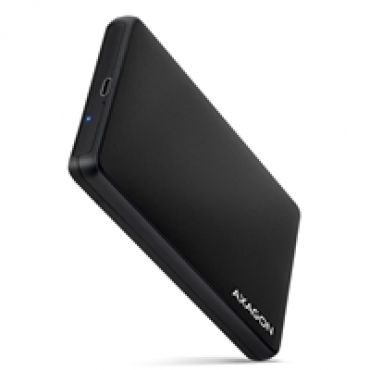 Ulkoinen kotelo 2.5" SATA III 6G HDD/SSD-levylle, 3.2 Gen1 USB-C, musta