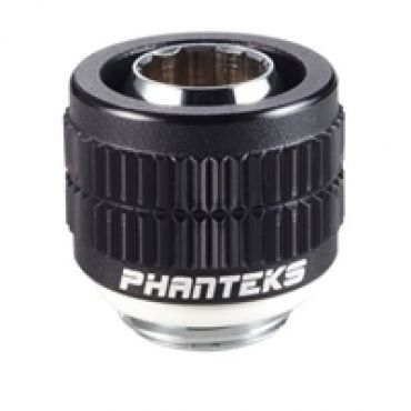 13/10mm Soft Tube Fitting -ruuviliitin, G1/4, musta