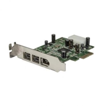 3-porttinen FireWire 800+400 PCIe x1 -lisäkortti