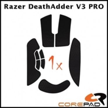 Soft Grips, hiiren grippisarja, Razer DeathAdder V3 PRO, musta