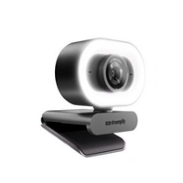 CAM Plus, verkkokamera Ring lightilla, FullHD, 60FPS, musta