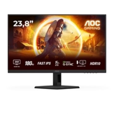 23,8" Q24G4RE, 180Hz QHD-pelimonitori, musta/punainen
