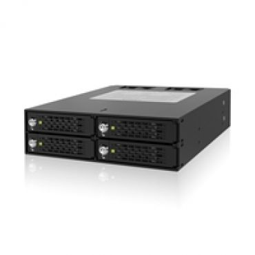 ToughArmor Backplane 4x 2.5" SATA/SAS HDD/SSD -levykehikko 5.25" laitepaikkaan, musta