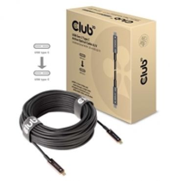 3.2 Gen2 USB-C .-kaapeli, aktiivinen, optinen, yksisuuntainen, 20m, musta