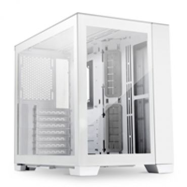 O11 Dynamic Mini - Snow Edition, ikkunallinen Mini-ITX/ATX -kotelo, valkoinen