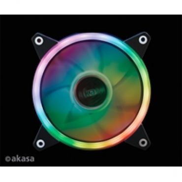 Vegas R7, 120mm RGB LED -laitetuuletin, musta/kirkas